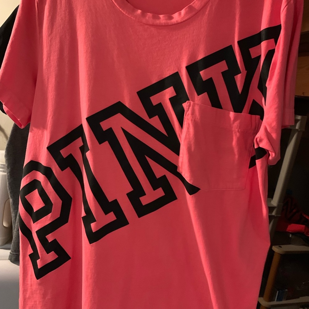 Love Pink/ VS bright pink shirt